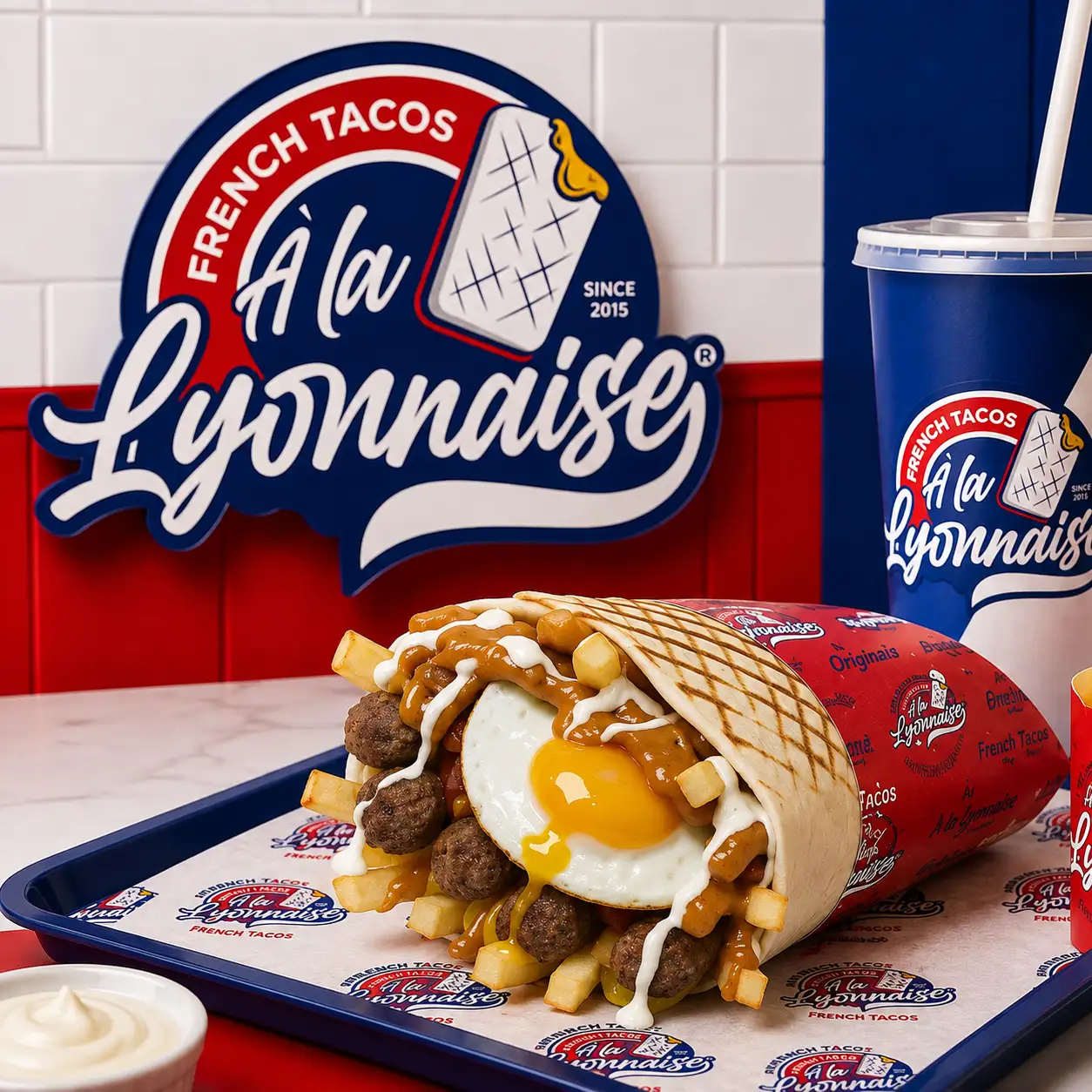 Tacos À l'Oriental — merguez, chakchouka, œuf